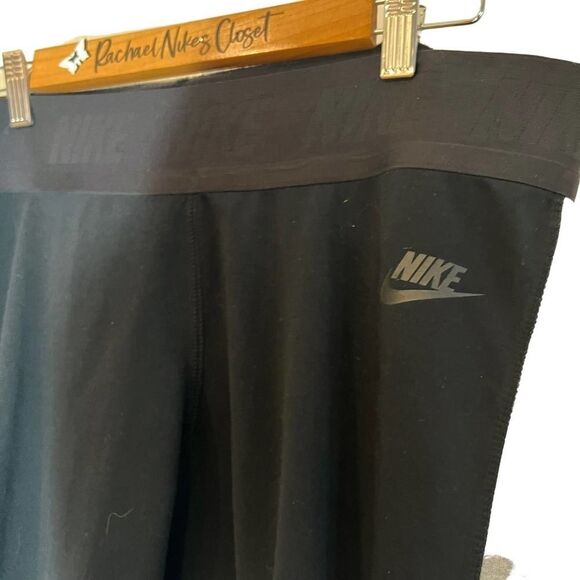Nike Wide Waist Band  Black Leggings XL - Picture 3 of 5